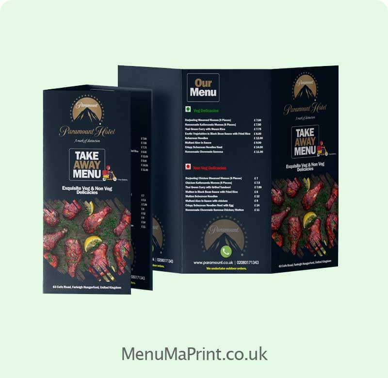 Takeaway Menu Printing